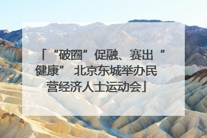 “破圈”促融、赛出“健康” 北京东城举办民营经济人士运动会