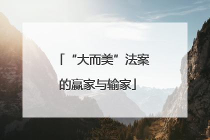 “大而美”法案的赢家与输家
