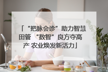 “把脉会诊”助力智慧田管 “数智”良方夺高产 农业焕发新活力