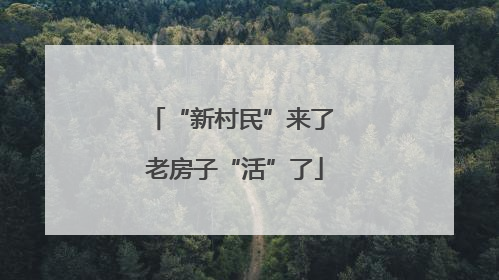 “新村民”来了 老房子“活”了
