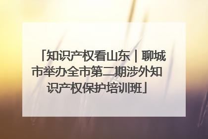 知识产权看山东｜聊城市举办全市第二期涉外知识产权保护培训班