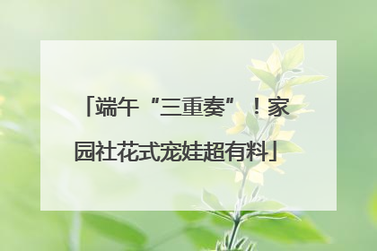 端午“三重奏”！家园社花式宠娃超有料