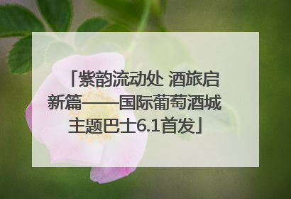 紫韵流动处 酒旅启新篇——国际葡萄酒城主题巴士6.1首发
