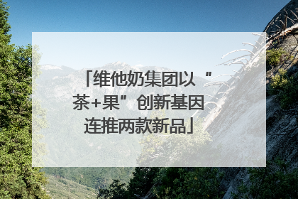 维他奶集团以“茶+果”创新基因连推两款新品