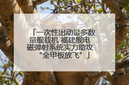 一次性出动最多数量舰载机 福建舰电磁弹射系统实力助攻“全甲板放飞”