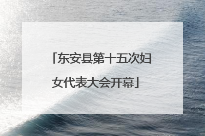 东安县第十五次妇女代表大会开幕