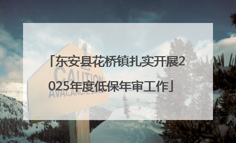 东安县花桥镇扎实开展2025年度低保年审工作