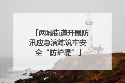 两城街道开展防汛应急演练筑牢安全“防护堤”