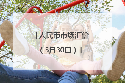 人民币市场汇价（5月30日）