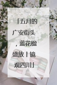 五月的广安街头，蓝花楹盛放丨镜观四川