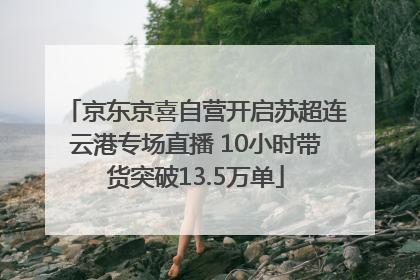 京东京喜自营开启苏超连云港专场直播 10小时带货突破13.5万单