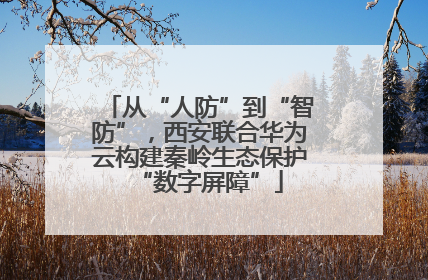 从“人防”到“智防”，西安联合华为云构建秦岭生态保护“数字屏障”