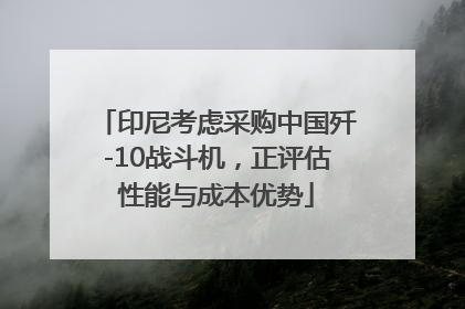 印尼考虑采购中国歼-10战斗机，正评估性能与成本优势