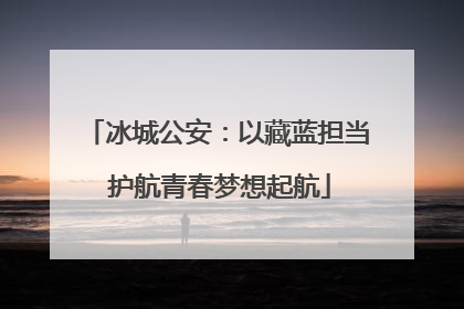 冰城公安：以藏蓝担当 护航青春梦想起航
