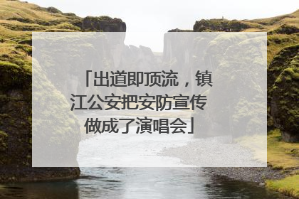 出道即顶流，镇江公安把安防宣传做成了演唱会