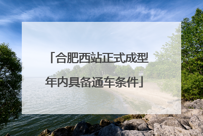 合肥西站正式成型 年内具备通车条件