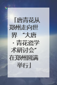 唐青花从郑州走向世界 “大唐・青花瓷学术研讨会”在郑州圆满举行