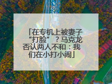 在专机上被妻子“打脸”？马克龙否认两人不和：我们在小打小闹