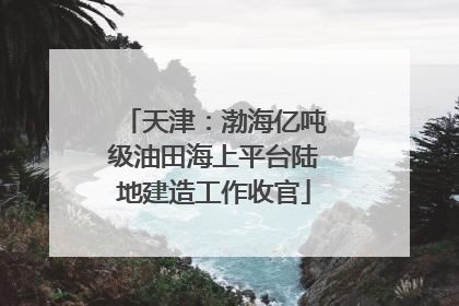 天津：渤海亿吨级油田海上平台陆地建造工作收官