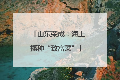 山东荣成：海上播种“致富菜”