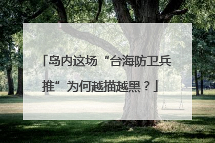 岛内这场“台海防卫兵推”为何越描越黑？