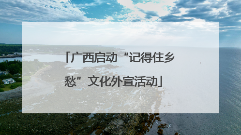 广西启动“记得住乡愁”文化外宣活动