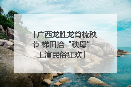 广西龙胜龙脊梳秧节 梯田抬“秧母”上演民俗狂欢
