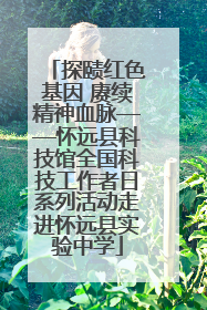 探赜红色基因 赓续精神血脉——怀远县科技馆全国科技工作者日系列活动走进怀远县实验中学