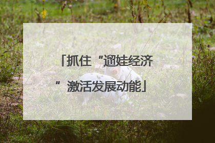 抓住“遛娃经济”激活发展动能
