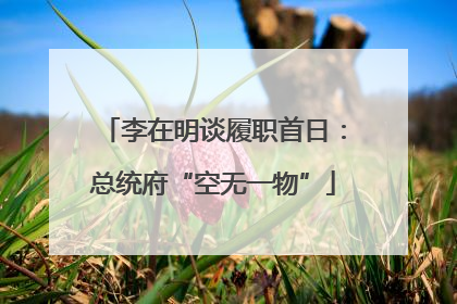 李在明谈履职首日：总统府“空无一物”