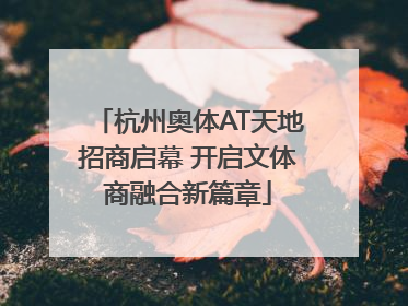 杭州奥体AT天地招商启幕 开启文体商融合新篇章