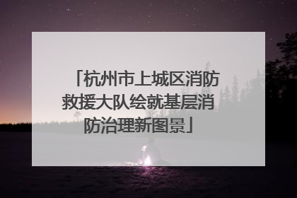 杭州市上城区消防救援大队绘就基层消防治理新图景