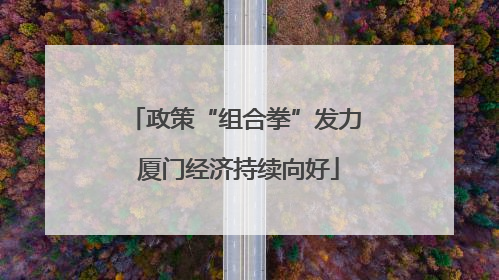 政策“组合拳”发力 厦门经济持续向好