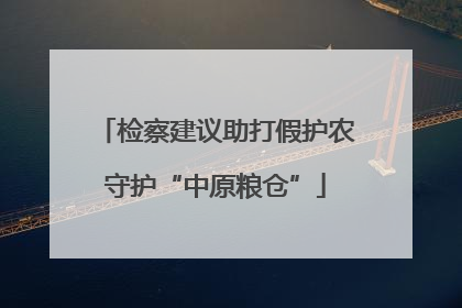 检察建议助打假护农守护“中原粮仓”