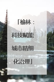 榆林：科技赋能城市精细化治理
