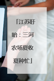 江苏盱眙：三河农场夏收夏种忙