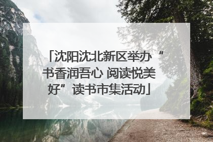 沈阳沈北新区举办“书香润吾心 阅读悦美好”读书市集活动