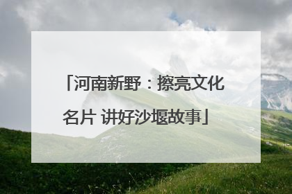 河南新野：擦亮文化名片 讲好沙堰故事