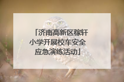 济南高新区稼轩小学开展校车安全应急演练活动