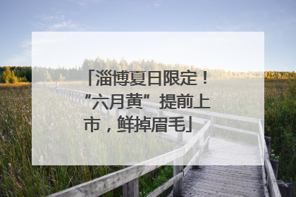 淄博夏日限定！“六月黄”提前上市，鲜掉眉毛