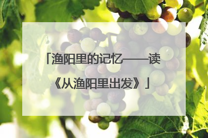 渔阳里的记忆——读《从渔阳里出发》