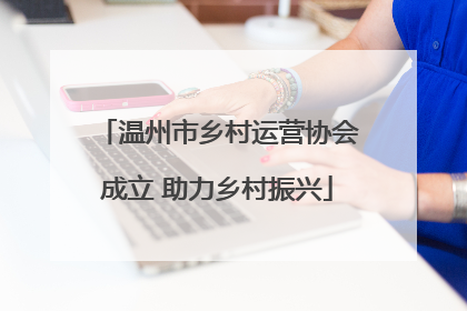 温州市乡村运营协会成立 助力乡村振兴