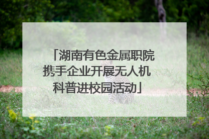 湖南有色金属职院携手企业开展无人机科普进校园活动