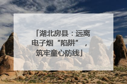 湖北房县：远离电子烟“陷阱”，筑牢童心防线