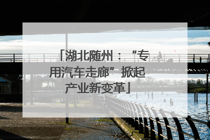 湖北随州：“专用汽车走廊”掀起产业新变革