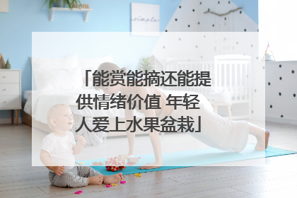 能赏能摘还能提供情绪价值 年轻人爱上水果盆栽