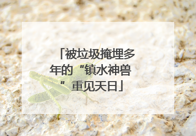 被垃圾掩埋多年的“镇水神兽”重见天日