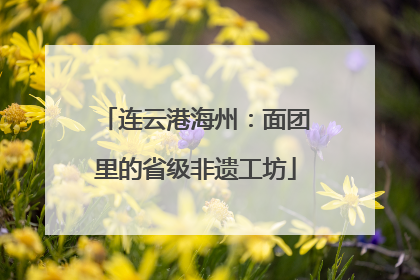 连云港海州：面团里的省级非遗工坊
