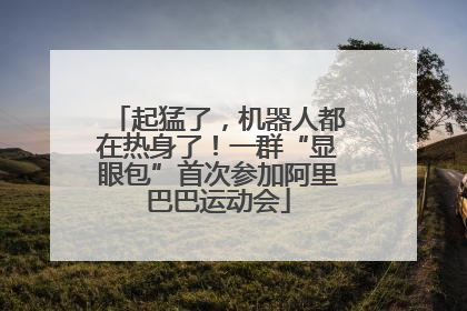 起猛了，机器人都在热身了！一群“显眼包”首次参加阿里巴巴运动会