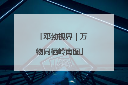 邓勃视界｜万物同栖岭南图